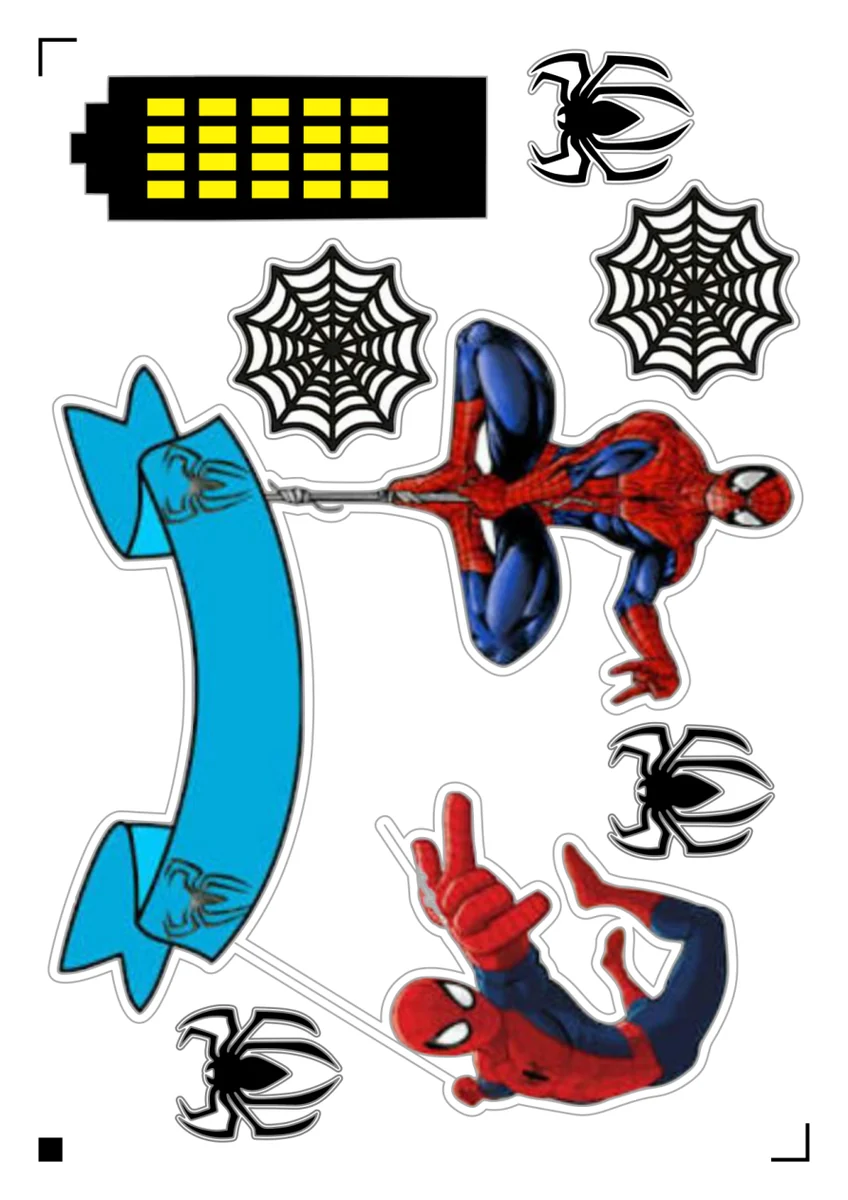 Prévia do arquivo de topo de bolo Homem-Aranha do acervo